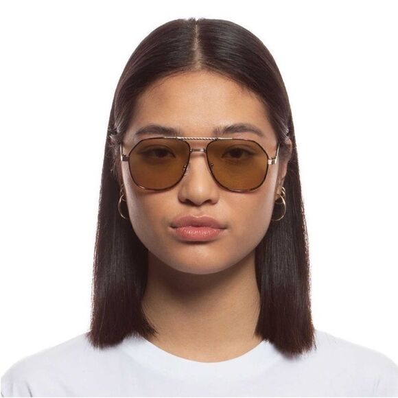 Aire NWT Cosmos - Bright Gold Khaki Tint Sunglasses - Picture 4 of 9